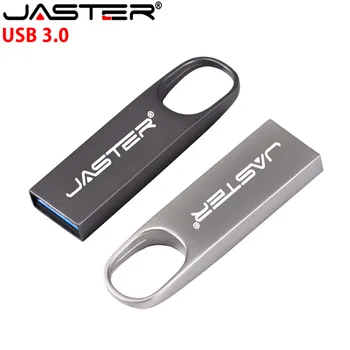 JASTER USB 3.0 kovinski USB ključek 32GB 64GB 8GB 16GB 4GB USB Ključek Kovinski Pen Drive Pravi Zmogljivosti (Nad 10pcs Brezplačno logotip)