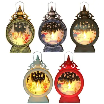 Božični Okraski, Sveča, Luč Božično Drevo Sneg Globus Luč Za LED Osvetljeno Santa Snjegović Sveča Novo Leto Dekoracijo
