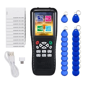 1Set Black NFC Bralnik Pametnih Kartic, Pisatelj RFID kopirni stroj angleški Različici Icopy X100 NFC ID IC Reader