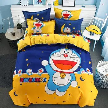 4 Kosov Določa Doraemon Posteljnina Določa Nobita Nobi 3D Tiskanja Velikost Odeja Postelja Kritje Rjuhe Kritje Vzglavnik Odrasle Otroke