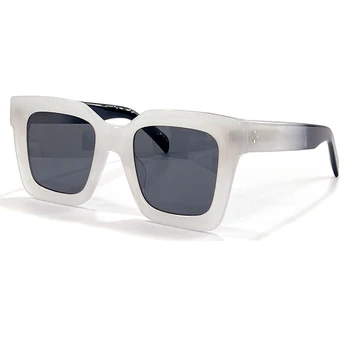 Novi Trendi na Kvadratni sončna Očala Ženske 2022 Letnik blagovne Znamke Oblikovalec Oversize sončna Očala Ženske UV400 Odtenki Oculos Z Box