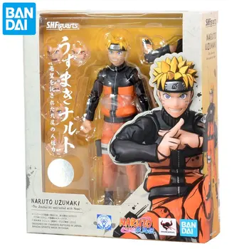 BANDAI SHF NARUTO, Naruto Uzumaki Resnično Aktivno Skupno Anime Slika Zbirateljske Lutka Model Otrok Igrača Darilo Resnično