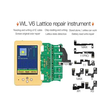 WL-V6 za iPhone7-11Pro MAX zaslon koda barva za popravila instrument za baterijo zelena pika matrika obraz id programer predalčni flex