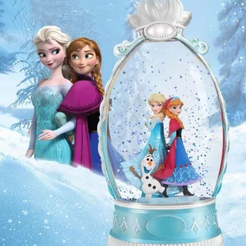 Zamrznjeno Ana Elsa Anime Kristalno kroglo dekle otrok music box music box darilo za rojstni dan igrače Model