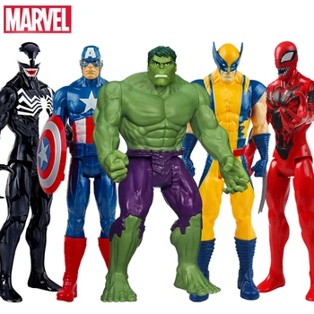 Marvel Avengers figuric Igrače Thanos Hulk Buster Iron Man Steve Rogers Thor Wolverine Black Panther Lutke igrače za darilo otrok