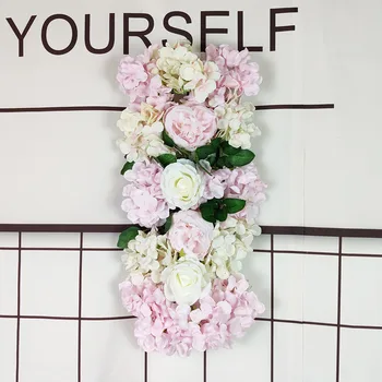 Simulacija Hydrangea Cvet Vrstico Poroko Arch Ozadju Dekoracijo Rose Cvet Steno Poroko Cesti Vodnik Cvetlični T Fazi Postavitve