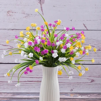 Umetnih Plastičnih Orhideja je Cvet Rastlin Ponaredek Svilena Poroka Cvetlični Aranžma na Poročni Dekoracijo Doma