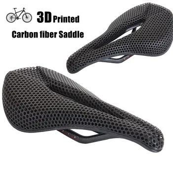 Izposoja 3D Tiskanih ogljikovih Sedlo Titana Tirnice Ti Moč Patentiran Material Udobno Cestno Kolo MTB Sedež Udobno Satja Blazine