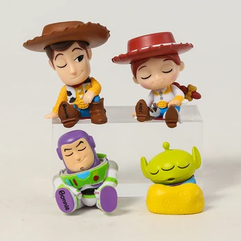 Slika Igrača Zgodba Spalna Woody Buzz Lightyear Jessie Tujec Mini Figurals Zbirka Model Lutke Igrače 4pcs/set