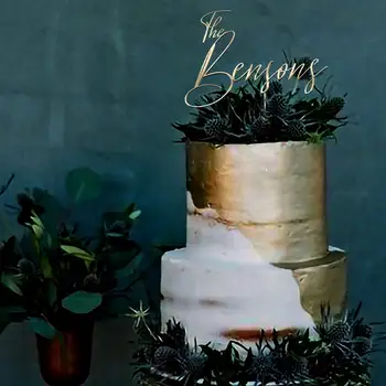 Osebno Poročna Torta Pokrivalo Skript po Meri Gospod in Gospa Torto Toppers, za Rojstni dan, Obletnico Okrasite vaš poročna torta