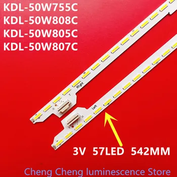 LED Osvetlitev ozadja Trakovi za SONY KDL-50W755C KDL-50W808C LBM500M1903-BS-1 R L BR KDL-50W805C KDL-50W807C 3V 57LED 542MM 