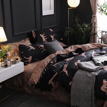 3pcs panther luksuzni rjuhe odeja kritje posteljnina bedspread sodobne odeja kritje posteljnina odeja cover prevleke doma dekoracijo