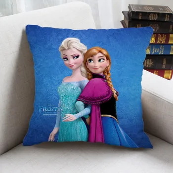 Disney Elsa Princesa Prevleke Risanka Blazine Pokrov Domu Dekorativni Vzglavnik Dekle Darilo 40x40cm