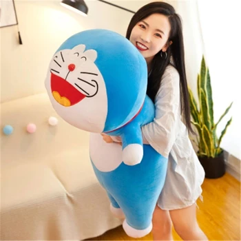 40-80 CM Risanka Cute Anime Stand By Me Doraemon Plišastih Igrač Kavč, Blazine, Polnjene Lutka Mehko Mačke Živali Blazino za Otroke Dekleta Darilo