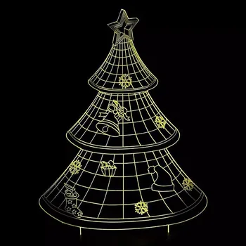 2018 Posebne narave Nastavljiva Svetloba Najnovejši Božično Drevo 3d Noč Svetlobe Vzdušje Božič Luči Soba Dekoracijo