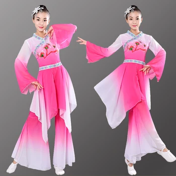 Kitajski slog obleko, ženske nov slog hmong elegantno ljubitelj plesa kostum nacionalni veter plesna predstava obleka