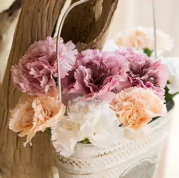 Izboljšanja Nageljni Umetno Dekoracijo Cvet Rože 7 Kos/Veliko Namizje Cvetlični Aranžma Poročno Darilo Počitnice