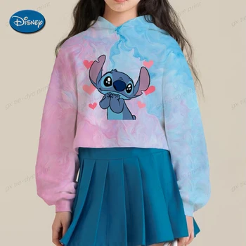 Disney Šiv otroška Oblačila Krog Vratu Dolg Rokav Risanka Tiskanja Pulover za Otroke Priložnostne Srčkan 2022 otroška Oblačila