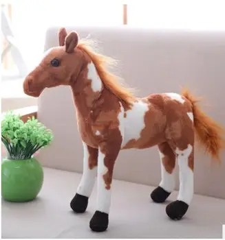 simulacija konj American Paint Konj plišastih igrač približno 28 cm mehka lutka darilo za rojstni dan w1895