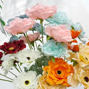 2021 Peony Umetno Cvetje, Poročni Dekoracijo Ponaredek Cvetje Za Domačo Dnevno Sobo, Vrt Dekoracijo Na Prostem Flores Artificiales