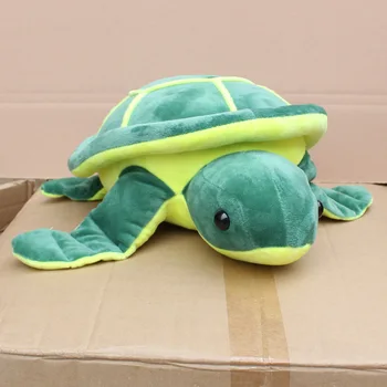 srčkan zelena želva plišastih igrač približno 40 cm risanka tortoise mehka lutka otroška igrača Božično darilo s2394
