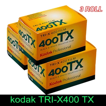 3 Roll Novo Izvirno Kodak TRI-X 400TX Strokovno IOS 400 135 mm Black & White Negativni Film (Datum Poteka: 2024)