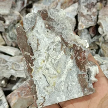 1pc Naravnih Mehiški Nezakonitih Agate Rezina Reiki Healing Kristal Kamene Mineralne vzorcu Darila na Debelo