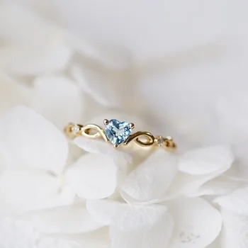 Nova preprosto v obliki srca obroč ženske ženski srčkan prst prstan romantično darilo za rojstni dan za dekle v modi nakit cirkon