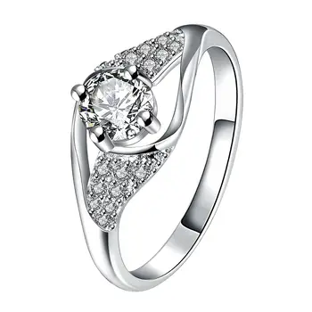 vroče prodati 2016 nove silver plated poročni prstan Držijo za roke aneis bijoux FSPR022