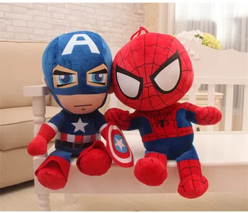 Disney 8 inch Avengers Lige Lutka Spider Man Plišastih Igrač Captain America Simulacije Igrače Rojstni dan, Božič Otroci Darila