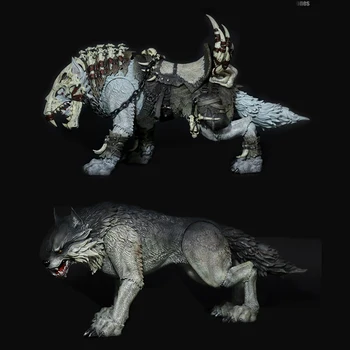 37 cm 1/12 vojak velikan volk gori premično wolf za 7 