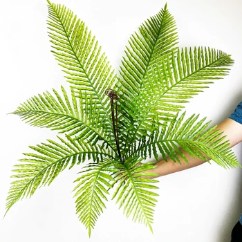 80 cm Velike Umetne Palme Tropskih Rastlin Ponaredek Palmovih Listov Plastičnih Kokosovo Drevo, Veje Zelene Cycad Za Domov Zunanji Dekor