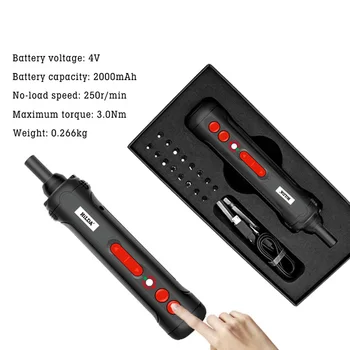 Akumulatorski Električni Izvijač Polnilna Litijeva Baterija 2000mah Mini Vaja 4V električno Orodje Set Home Popravila USB za Polnjenje