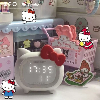 Sanrio Hello Kitty Otroci Budilka Spanja Trener Ura Noč Svetlobe Digitalni Zbudi Srčkan Ura Nap Časovnik za Spalnico