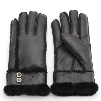 pravega usnja rokavice za visoko kakovostne zimske ženske rokavice antifreezing rokavice toplo za dekleta, ženske, palčniki vode, ki so dokaz