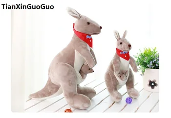 nov prihod plišaste igrače Avstralije kangaroo z rdečo šal, zastava plišastih igrač mehka lutka darilo za rojstni dan h2007