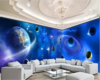 de papel parede ozadje po Meri 3d freske HD vesolje zvezdnato steni v ozadju stene dnevna soba, spalnica restavracija KTV ozadje