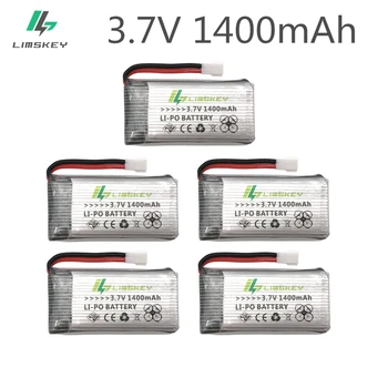 Nova Različica 5PCS 3,7 V 1400mAh LiPo Baterije za SYMA X5SW X5SC X5 X5C baterije Brnenje 3,7 V: 1400 mah Lipo