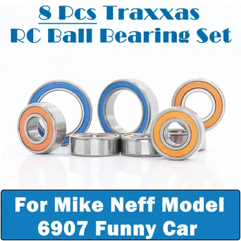 Kroglični Ležaj Komplet Za Traxxas Mike Neff Model 6907 Smešno Avto / Dragsters Modra Oranžna Zaprti RC Kroglični Ležaji, Pick 8 Kos
