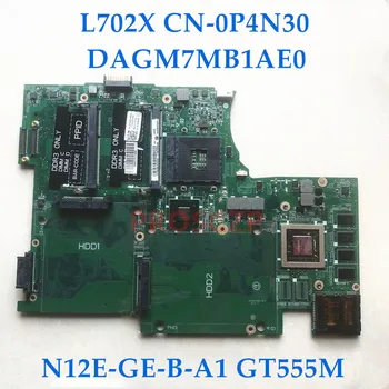 CN-0P4N30 0P4N30 P4N30 Mainboard Za DELL XPS 17 L702X Prenosni računalnik z Matično ploščo GT555M GPU HM67 Z DAGM7MB1AE0 100% Polno Dobro Preizkušen