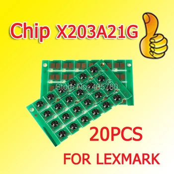 20pcs X203A21G boben čip združljiv za Lexmark X203/X204 ++