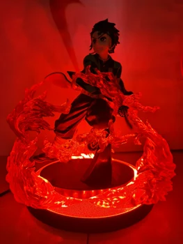 Demon Slayer Slika Tanjirou LED Luči v očeh Ogenj Smisel Slika Kamado Tanjirou Nezuko 16 cm Akcijska Figura Model
