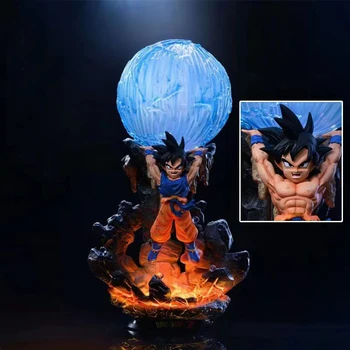 Dragon Ball Z Sina figuric DIY Moč Bombe Lučka Slika Goku DBZ LED Spalnica Anime Model Zbiranja Igrač