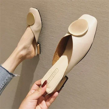 pomlad oblikovalec prostem stranka čevlji dame mul platformo copate sandalias de verano par mujer zapatos de mujer