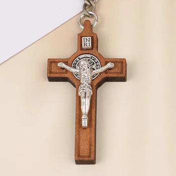Navzkrižno Keychain Christian Jezus Verske Ključ Obroč, Nakit Vrečko Obesek za Avto Spominkov Darilo za Ženske, Moške