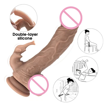 Silikonski Dildos slon Vibratorji G-Spot Za Ženske Klitoris Močan Massager Dildo Masturbators fidget Sex Igrače Za Ženske, Seks