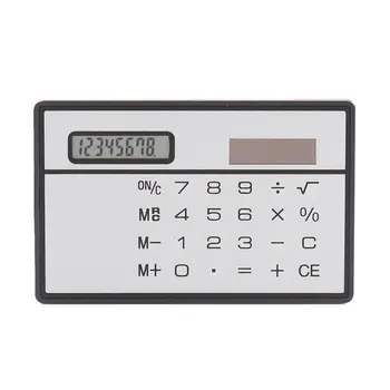 8-Mestno oznako Ultra Tanke Sončne Energije Kalkulator z Zaslonom na Dotik Kreditne Kartice Design Prenosni Mini Računalo za Poslovna Šola