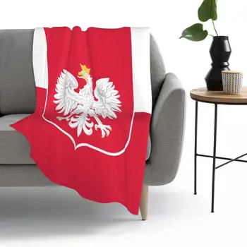 Poljsko Zastavo Vrgel Odejo Runo Vrgel Odejo TV Odeje Kavč odejo flanela Udobno posteljnino Na Domu potovanja Odraslih otrok couching