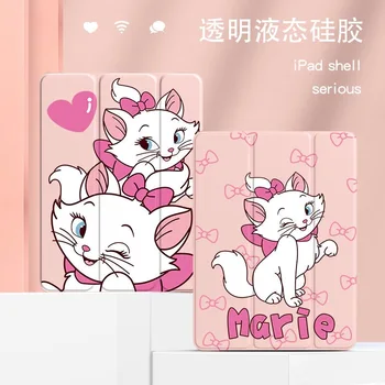 Disney marija roza mačka srčkan Za iPad Zraka 2021 10.2 Primeru Mini 6 Zraka 4 10.9 Silikonski Zaščitni Pro 11 Inch Pokrov