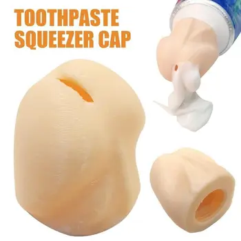 3Pcs Kreativni Vodja Dustproof Pokrov, Plastični zobna pasta Razpršilnik Squeezer Zabavno Šoba zobna pasta 3D Skp